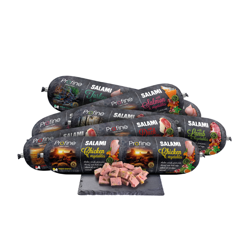 Profine Salami Salsiccia di Carne per Cani - Degustazione 5 pezzi/4 kg