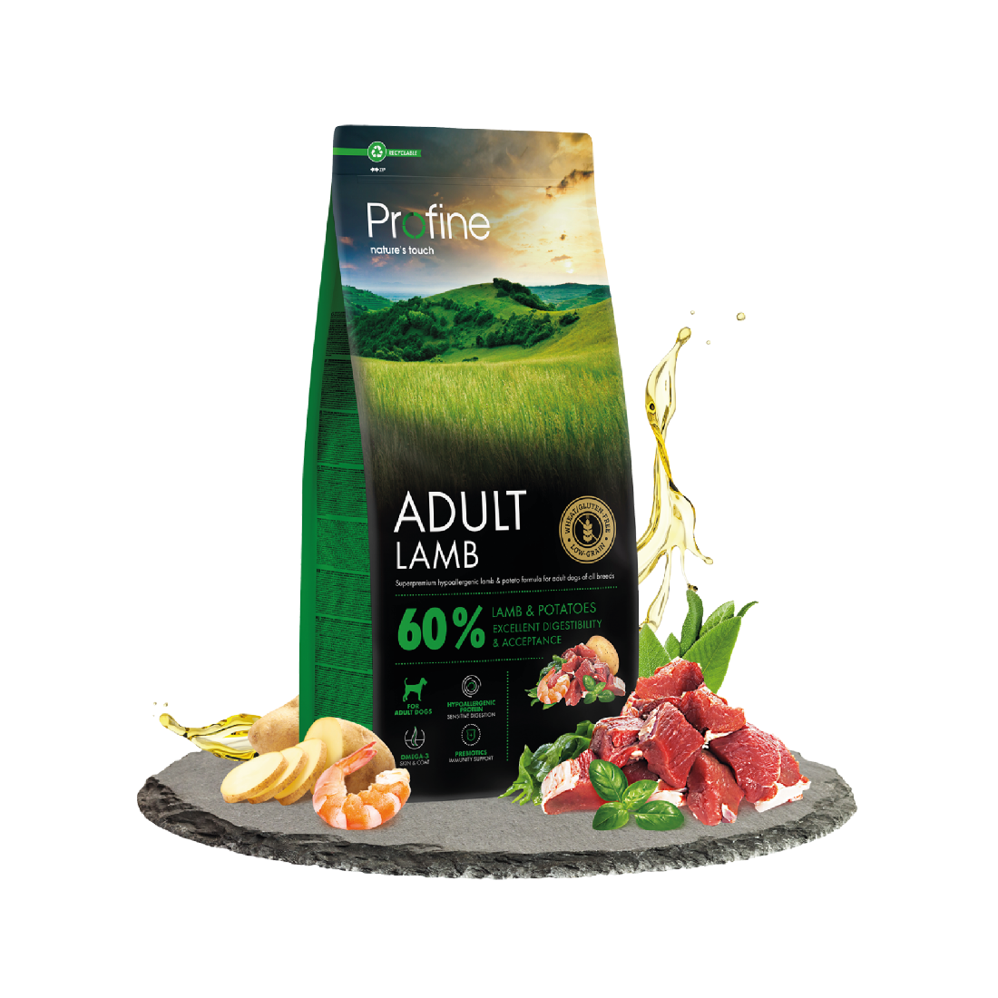 Profine Dog Dry Adult Agnello 12 kg