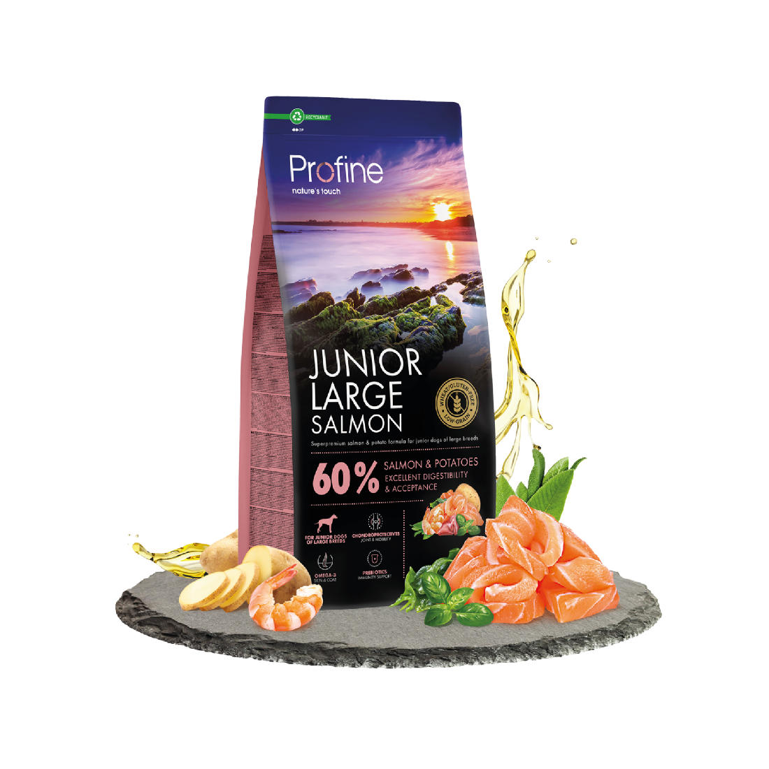 Profine Dog Dry Junior Large Breed Salmone 12 kg