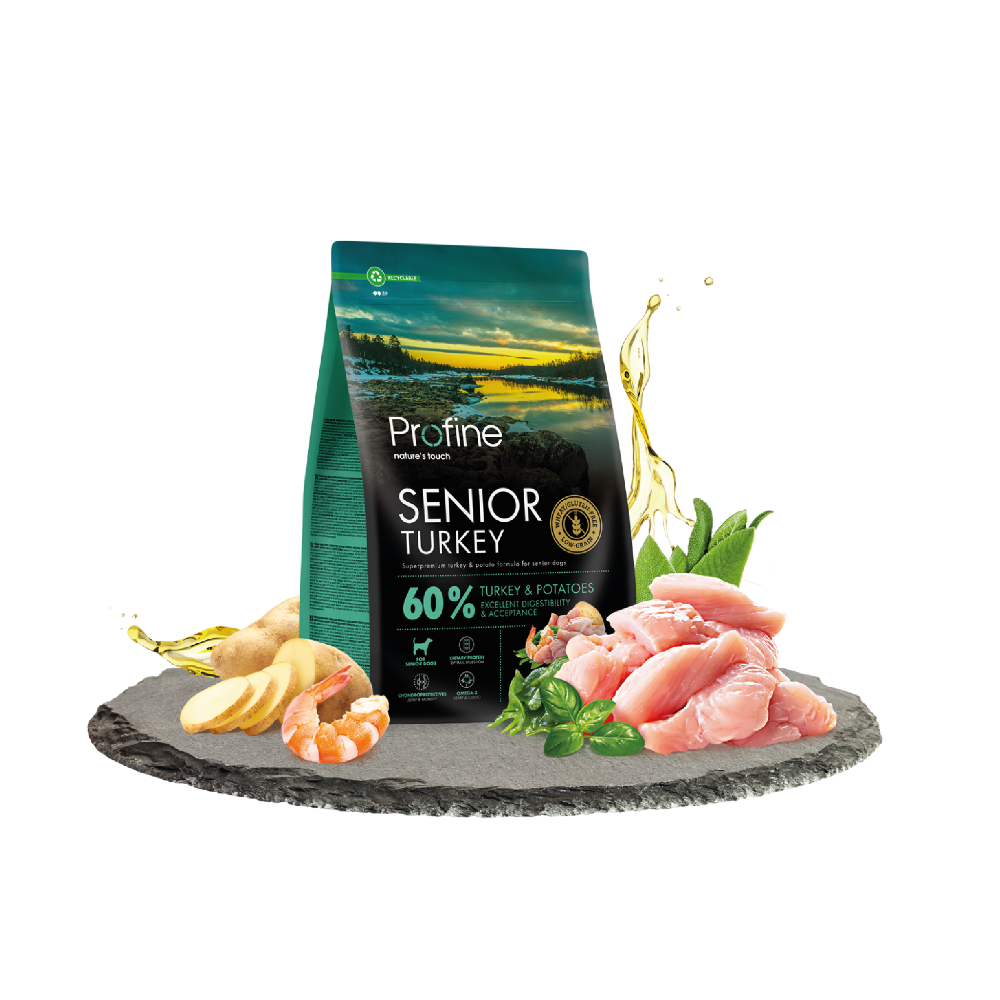 Profine Dog Dry Senior Kalkoen 3 kg