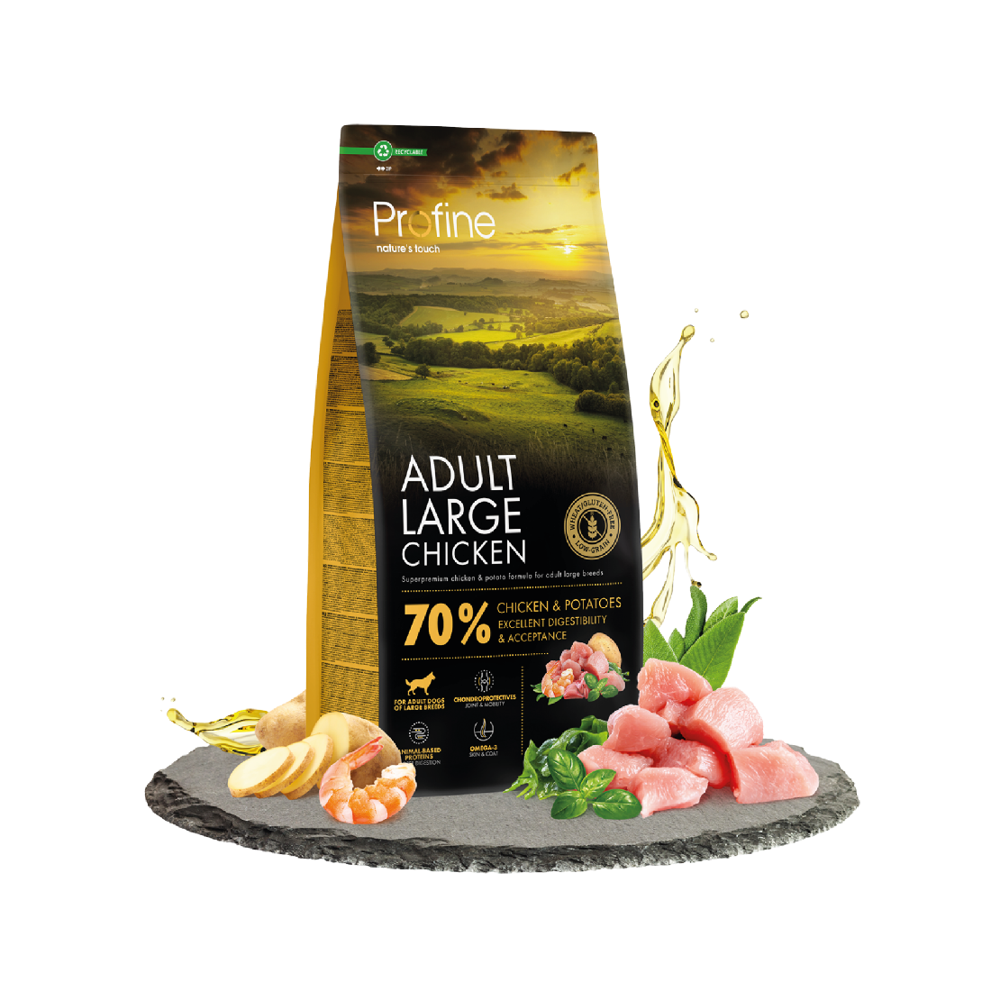 Profine Dog Dry Adult Large Breed Kip 12 kg