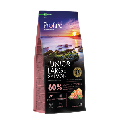 Profine Dog Trockenfutter Junior Large Breed Lachs 12 kg