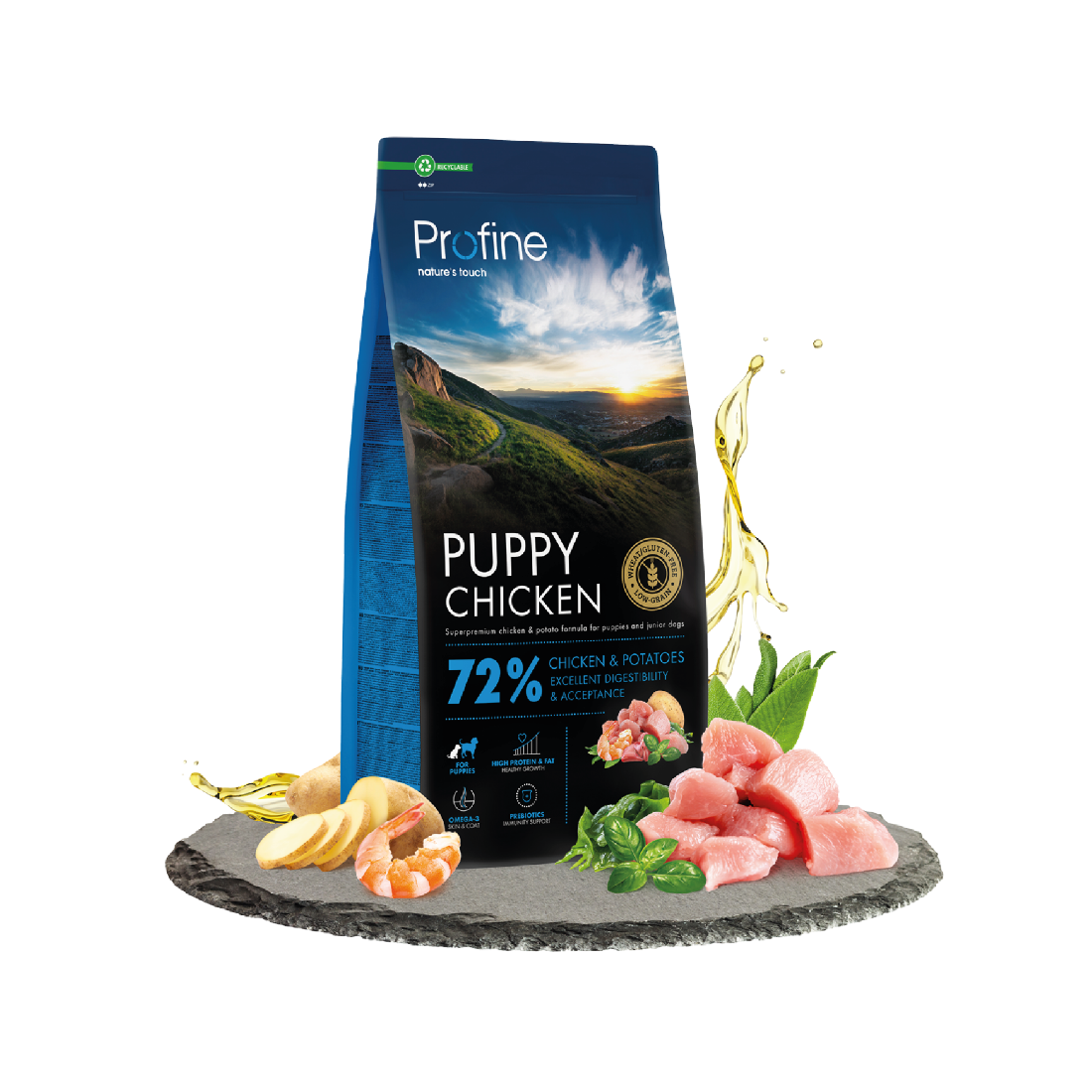 Profine Dog Dry Puppy Kip 12 kg