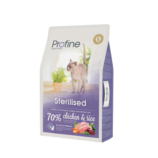 Profine Cat Sterilized Chicken & Rice 10 kilo - Cat Kibble