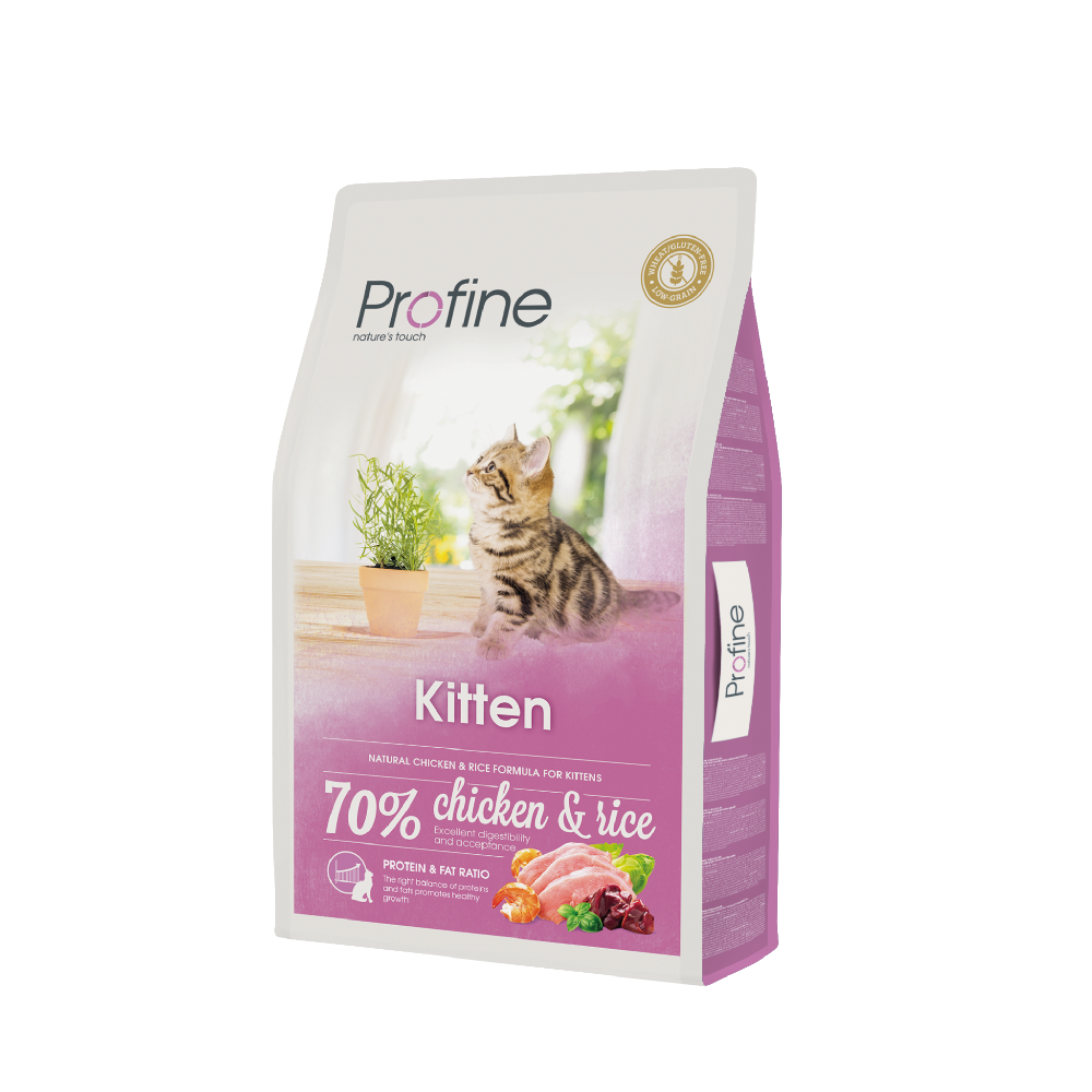 Profine Kitten Pollo e Riso 10 chili - Crocchette per Gattini