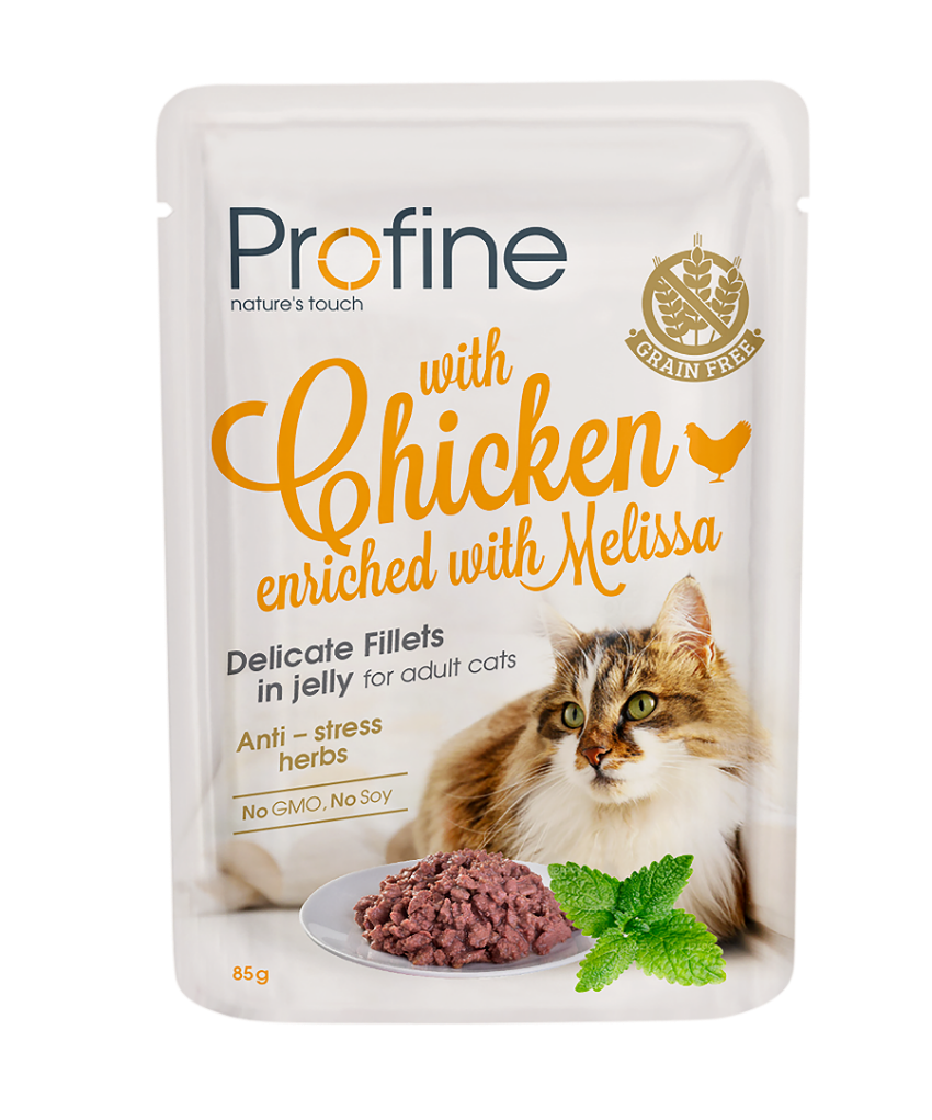 Profine Cat Adult Cat Pouch Fillets In Jelly met Kip - Natvoer voor Katten