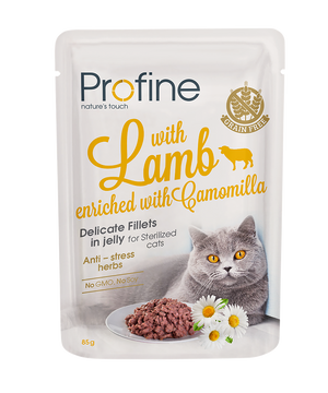 Profine Cat Sterilized Pouch Fillets In Jelly met lam - Natvoer voor Katten