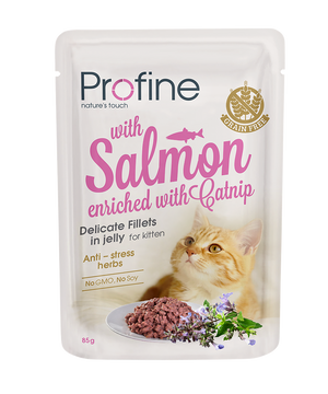 Profine Kitten Pouch Fillets In Jelly met Zalm 85 gram - Natvoer voor Kittens