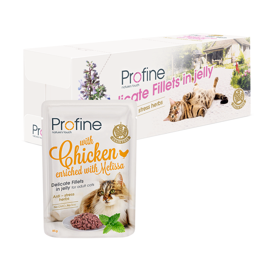 Profine Cat Adult Cat Pouch Fillets In Jelly met Kip - Natvoer voor Katten 24 x 85g