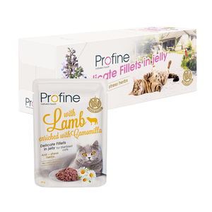 Profine Cat Sterilized Pouch Fillets In Jelly met lam - Natvoer voor Katten 24 x 85g